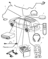 Diagram for 2001 Chrysler Town & Country Dome Light - 5016287AA