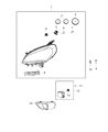 Diagram for 2020 Ram ProMaster City Headlight Bulb - 68285005AA