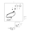 Diagram for Ram ProMaster City Headlight Bulb - 68285005AA