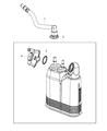 Diagram for Dodge Vapor Canister - 68322223AA