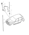 Diagram for Mopar Antenna Mast - 4671868AE