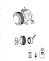 Diagram for 2006 Dodge Ram 2500 A/C Compressor - R5111411AI