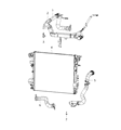 Diagram for 2021 Jeep Wrangler Radiator Hose - 68320360AC