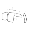 Diagram for 2012 Dodge Grand Caravan Door Seal - 1DA08BD1AG