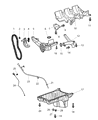 Diagram for Dodge Sprinter 2500 Timing Chain Tensioner - 5175525AA