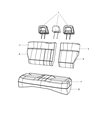 Diagram for Jeep Compass Seat Cover - 5PR42XDVAA