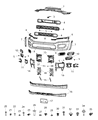 Diagram for Ram 4500 Grille - 68384296AA