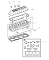 Diagram for 2000 Dodge Dakota Cylinder Head Gasket - 53009549AB