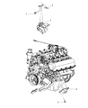 Diagram for 2009 Chrysler Aspen Engine Mount Bracket - 52855589AD