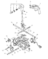 Diagram for 2005 Dodge Stratus Shift Knob - MR647709