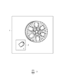 Diagram for 2015 Ram 1500 Spare Wheel - 5UR351D5AA