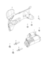 Diagram for Dodge Durango Starter Motor - 4896464AE