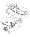 Diagram for Dodge Dakota Leaf Spring - 52855121AE