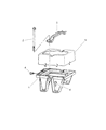 Diagram for 1997 Jeep Grand Cherokee Battery Tray - 55296088