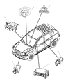 Diagram for Jeep Compass Air Bag Control Module - 5084006AE