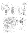 Diagram for Dodge Neon Control Arm - 5272237AC