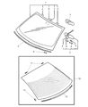 Diagram for 2005 Chrysler Sebring Car Mirror - MR572815