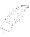 Diagram for Chrysler Windshield - 68227735AE