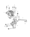 Diagram for Dodge Avenger Transmission Mount - 5085071AC