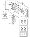 Diagram for Chrysler Sebring Brake Caliper Bracket - MN102107