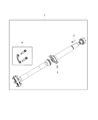 Diagram for 2017 Jeep Grand Cherokee Drive Shaft - 52123819AA