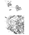 Diagram for 2009 Jeep Patriot Engine Mount - 5105492AF