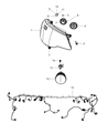 Diagram for Chrysler Headlight - 5182591AC
