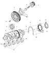 Diagram for Jeep Wrangler Crankshaft Timing Gear - 68334955AA
