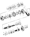 Diagram for Dodge Ram 3500 Automatic Transmission Output Shaft Seal - 5086343AA