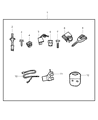 Diagram for 2009 Dodge Ram 2500 Transmitter - 5026224AK