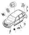 Diagram for Chrysler PT Cruiser Seat Heater Switch - QP36WL8AD