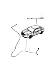 Diagram for Chrysler Antenna Cable - 5064225AE