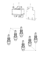 Diagram for 2014 Ram 1500 Glow Plug - 68211173AA