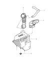 Diagram for 2004 Jeep Liberty Air Intake Coupling - 53013104AB