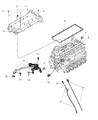 Diagram for 2009 Dodge Viper Dipstick Tube - 5037852AA