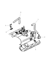 Diagram for 1999 Dodge Durango PCV Hose - 53031136AB