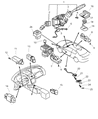 Diagram for 2005 Chrysler Sebring Mirror Switch - MR958925