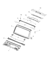Diagram for 2021 Jeep Wrangler Weather Strip - 68271695AH