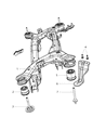 Diagram for 2014 Dodge Journey Axle Beam - 5151023AH