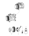 Diagram for Chrysler Town & Country A/C Clutch - 68031615AA