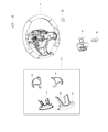 Diagram for 2020 Jeep Grand Cherokee Steering Wheel - 6VD95LA8AA