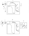 Diagram for Jeep Wrangler Fuel Door - 68141329AB