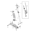 Diagram for Chrysler Shock Absorber - 5181545AH