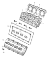 Diagram for 2005 Jeep Grand Cherokee Cylinder Head - 53021609BK