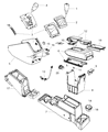 Diagram for Jeep Patriot Armrest - 1NJ631DVAA