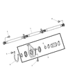 Diagram for Dodge Sprinter 3500 Driveshaft Center Support Bearing - 68006649AA