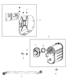 Diagram for Mopar Vapor Canister - 5147071AB