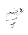 Diagram for 2008 Dodge Durango Headlight - 55078018AH