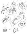 Diagram for 1999 Dodge Intrepid Fuel Filler Housing - 4575527AF