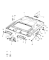 Diagram for 2020 Dodge Challenger Sun Visor - 6KM08DX9AA